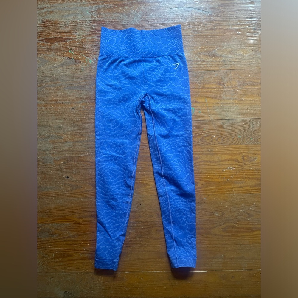 Gymshark Adapt Animal Seamless Leggings - Court Blue